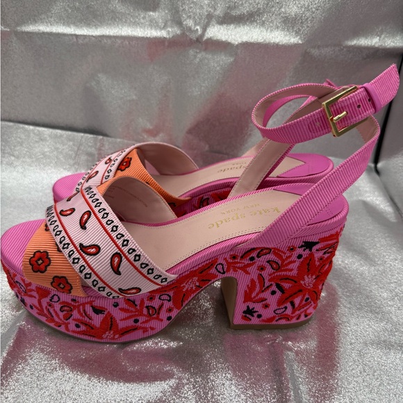 Kate Spade Rio Patchwork Platform Sandals - Picture 8 of 12